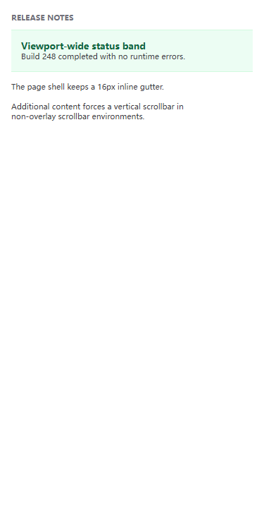 Fixed RL-001 fixture at a 375 CSS pixel viewport